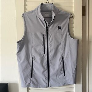 Notre Dame Light Gray Men's Vest with Black Accents